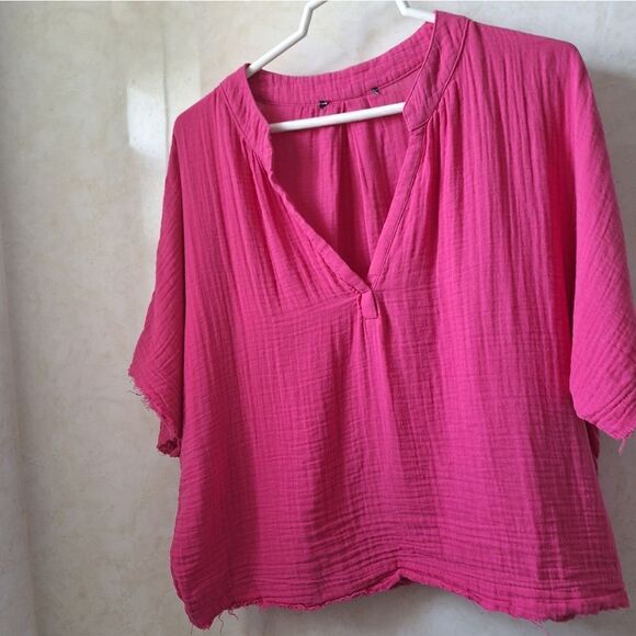 Large Gauze pink top - Picture 10 of 10